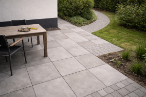 Betonfliser 30x30, 40x40 eller 50x50 - sådan vælger du størrelse til terrasse og gangsti