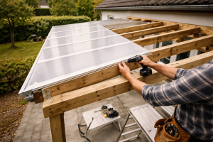 Byg termotag eller terrassetag: Materialer, konstruktion og montage trin for trin
