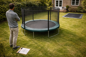 Køb af trampolin: Sådan vælger du størrelse, sikkerhed, underlag og placering i haven